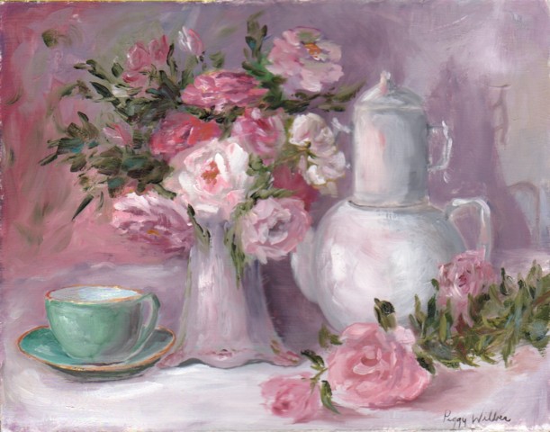 Roses in a Victorian Vase